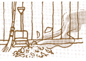 焚き火のイラスト