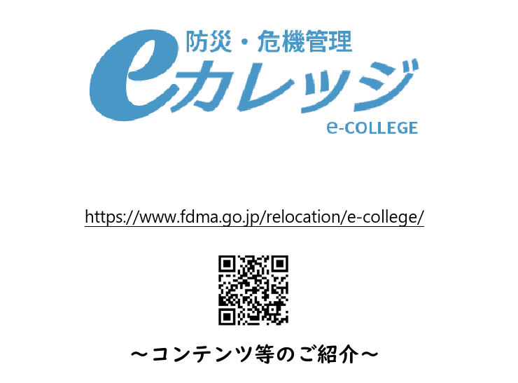 防災・危機管理e－カレッジのページへ