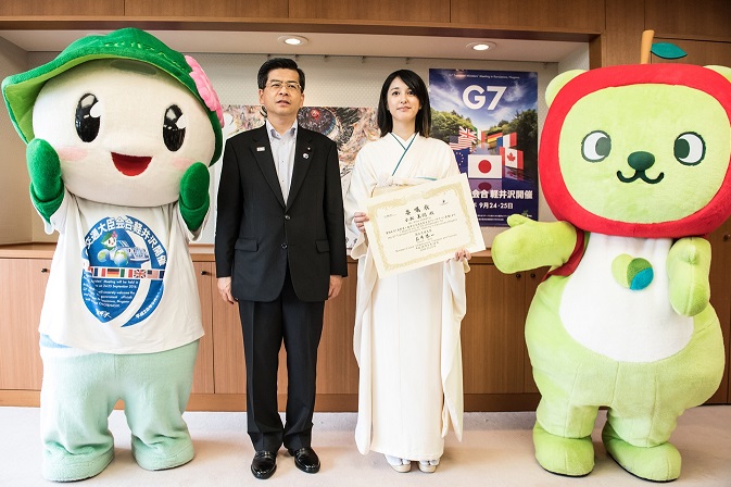 6月24日　小松美羽さん交通大臣会合アンバサダーに委嘱の画像