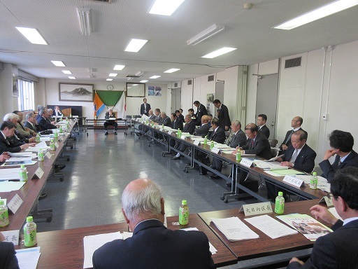 4月26日　区長会総会で協力依頼の画像