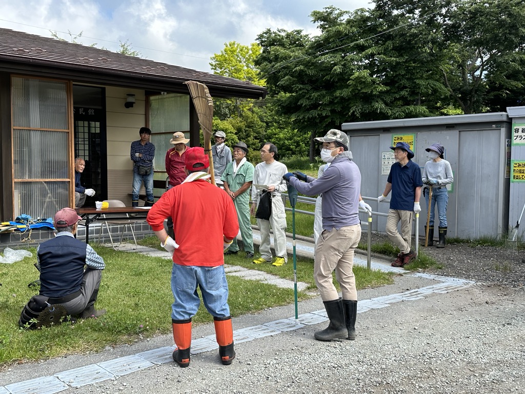 三ツ石区と協働でオオキンケイギクの駆除活動を行いました（令和5年度）の画像1