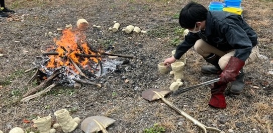 縄文土器 野焼き体験講座　開催の画像2