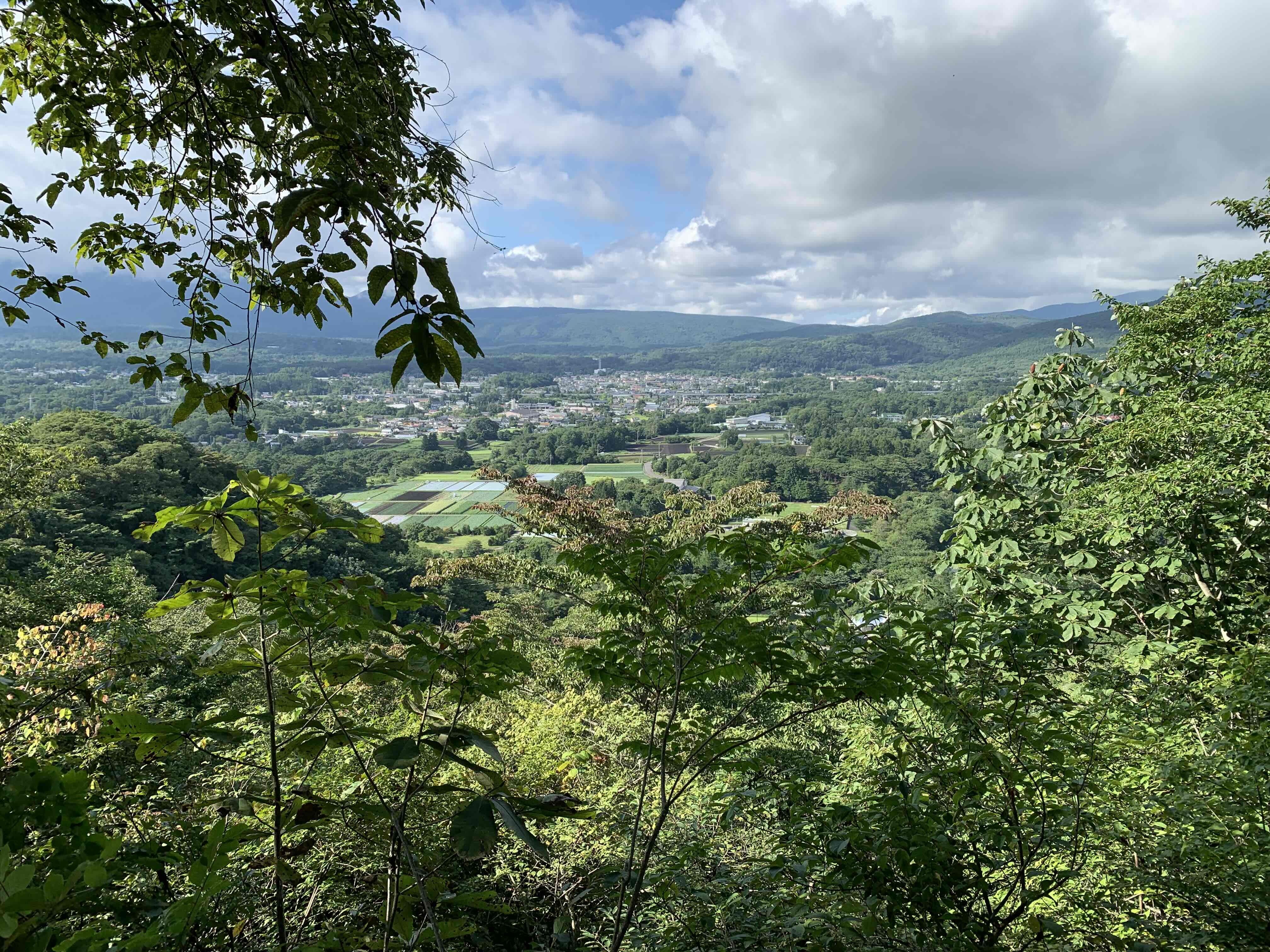 山頂からの眺望(中軽井沢方面)の画像