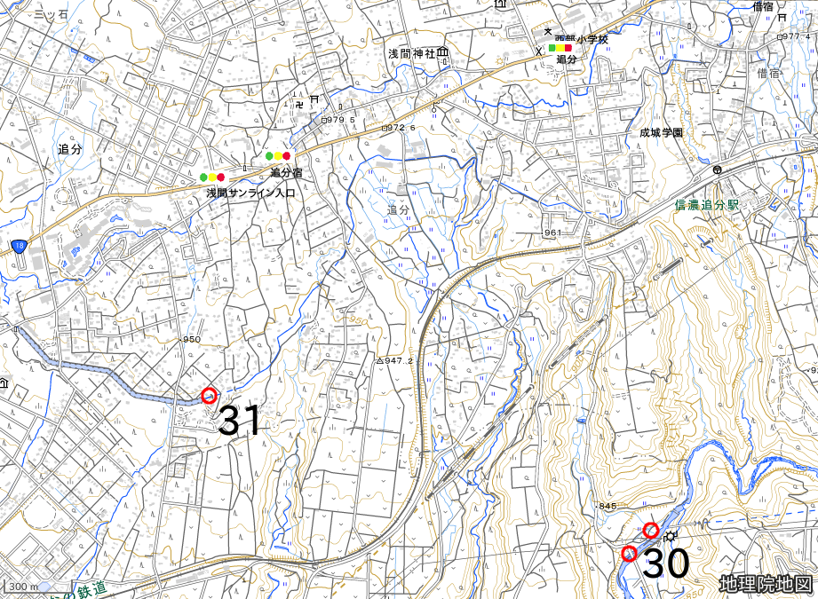 水難危険箇所30から31の場所の地図