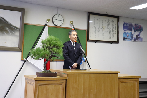 町長初登庁あいさつ