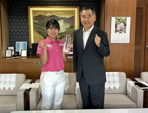 NECゴルフトーナメント出場者　表敬訪問