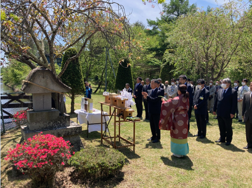 千ヶ滝湯川用水　水神祭