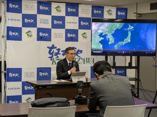 定例記者会見の画像１