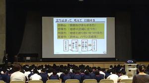 軽井沢中学校情報セキュリティー教室実施時の写真