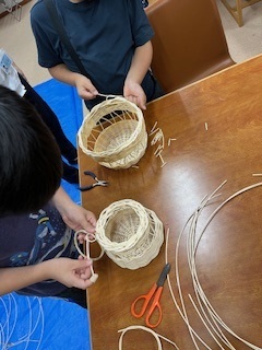 子ども講座籐細工２