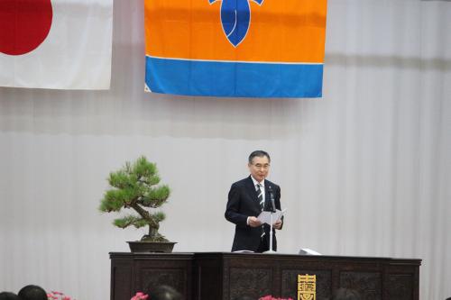 軽井沢中学校卒業式の画像１