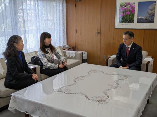 表敬訪問　カーリング　松村千秋さんの画像２