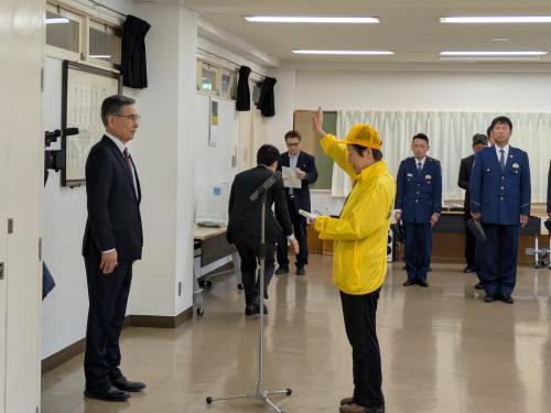児童見守り隊出発式の画像１
