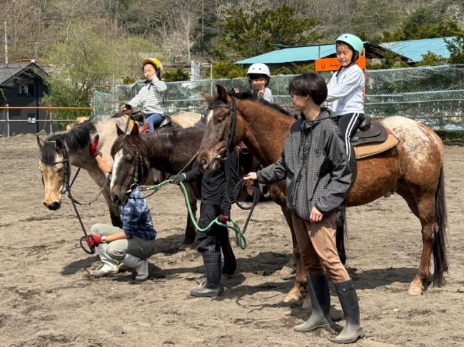 乗馬体験の様子
