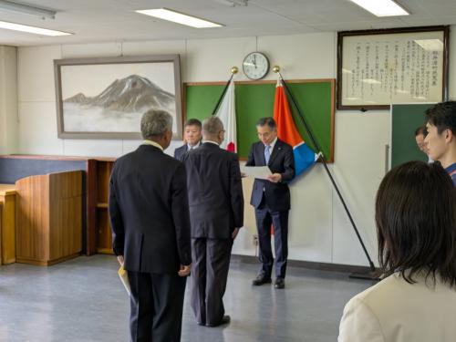 自衛隊募集相談員委嘱式の画像１