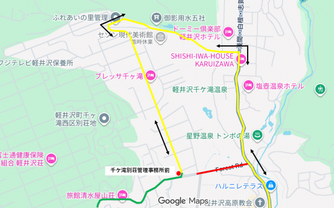 迂回ルート　広域