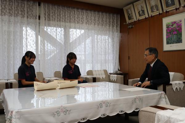 軽井沢A＆AC表敬している様子