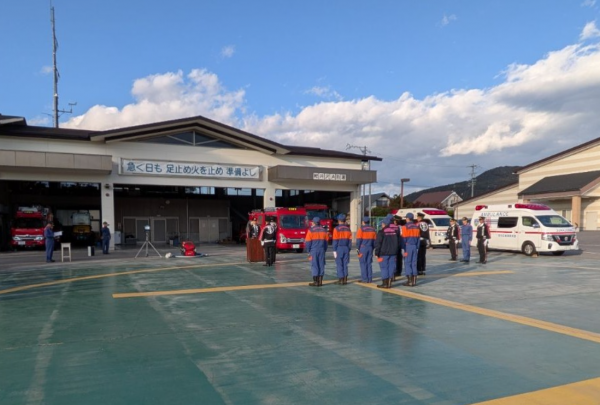 ポンプ車配備式