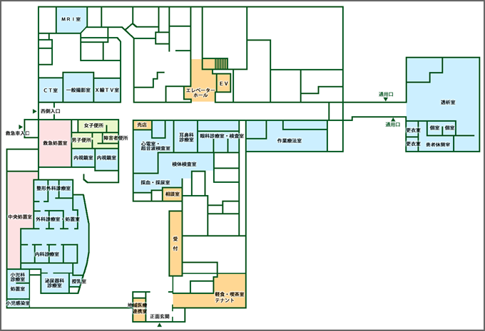 1F のフロアマップの画像