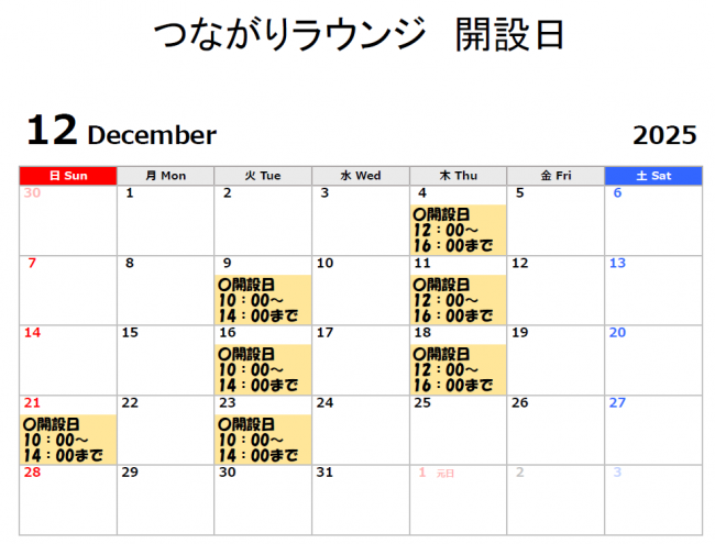 開設日 令和7年12月