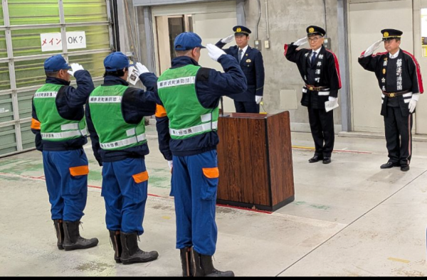消防団年末年始夜警出発式2