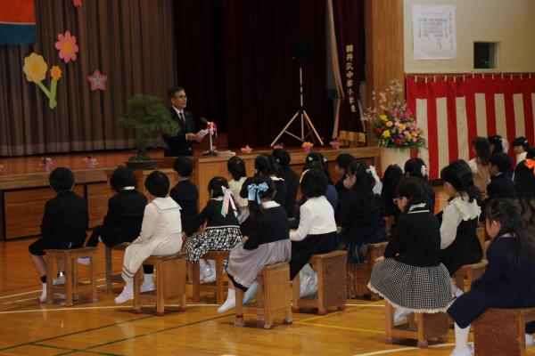 軽井沢中部小学校入学式挨拶2