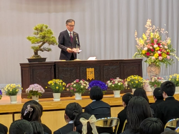 軽井沢中学校入学式挨拶