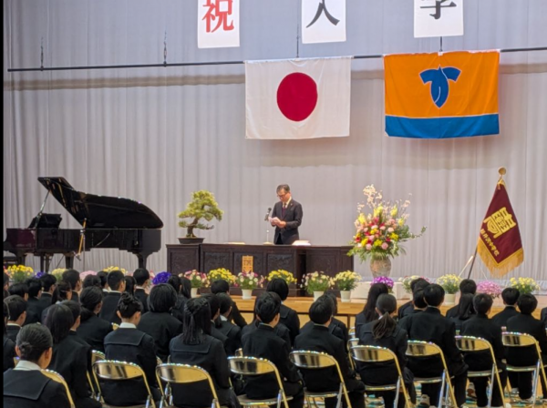軽井沢中学校入学式挨拶2