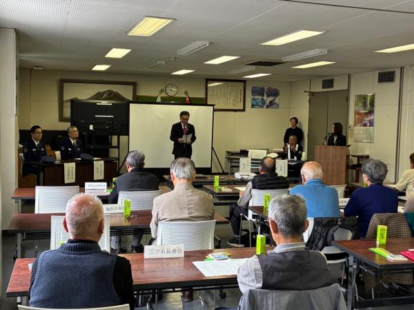 高齢者交通安全推進委員委嘱式挨拶