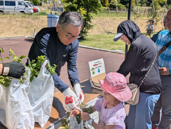 緑化木無償配布会植木配布