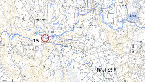 水難危険箇所15の場所の地図
