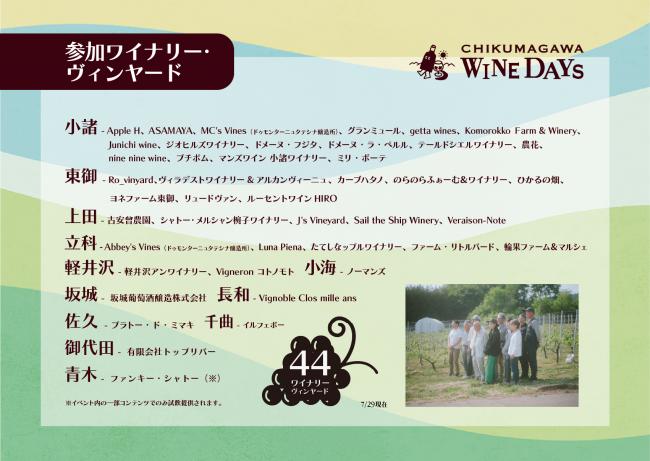 CHIKUMAGAWAWINEDAYS②