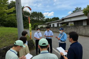 通学路危険箇所パトロールの様子