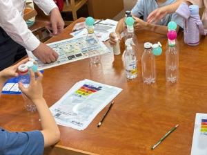 お天気と火山体験教室の様子