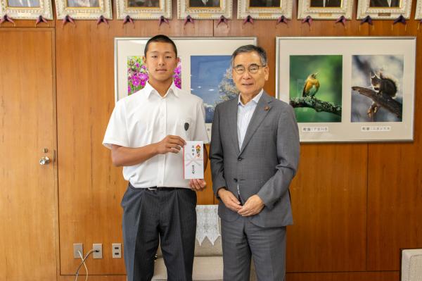 松商学園山口選手表敬訪問2