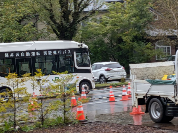 自動運転バス試乗3