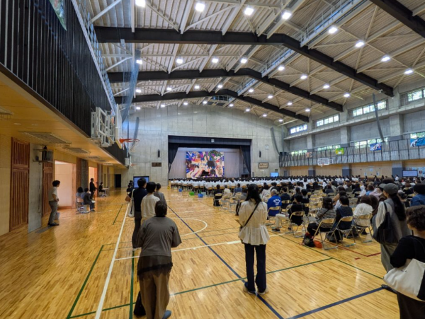 中学校からまつ祭合唱コンクール見学2