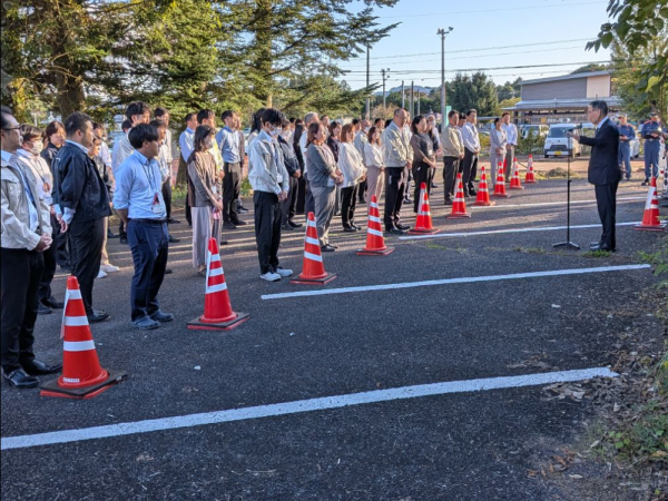 軽井沢町役場庁舎避難訓練講評2