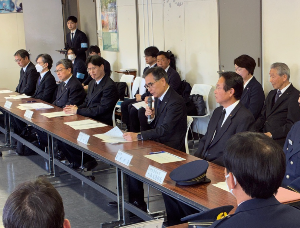 安心安全なバス運行を誓う集い挨拶