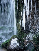 白糸の滝　冬氷